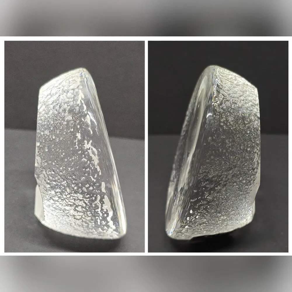 Mats Jonasson Doves Birds Crystal Paperweight Sculpture Vintage 60s Sweden